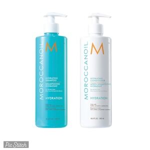 Moroccanoil Hydrating Shampoo and Conditioner Set Value Size 16.9 oz 500ml Pumps